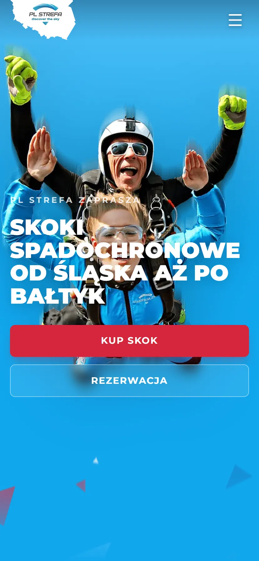 PL Strefa — widok mobilny