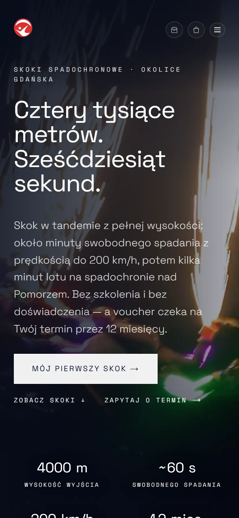 Skyluma — widok mobilny